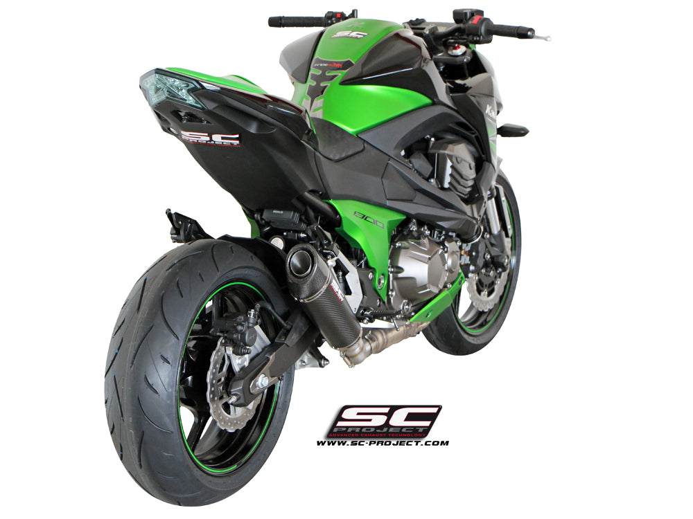 SC-Project Conic Matte Carbon Exhaust - Kawasaki Z800 2013-2016