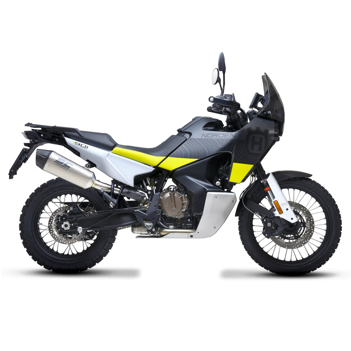 SC-Project Open Box Titanium X-Plorer II Exhaust - Husqvarna Norden 901 2022-2023