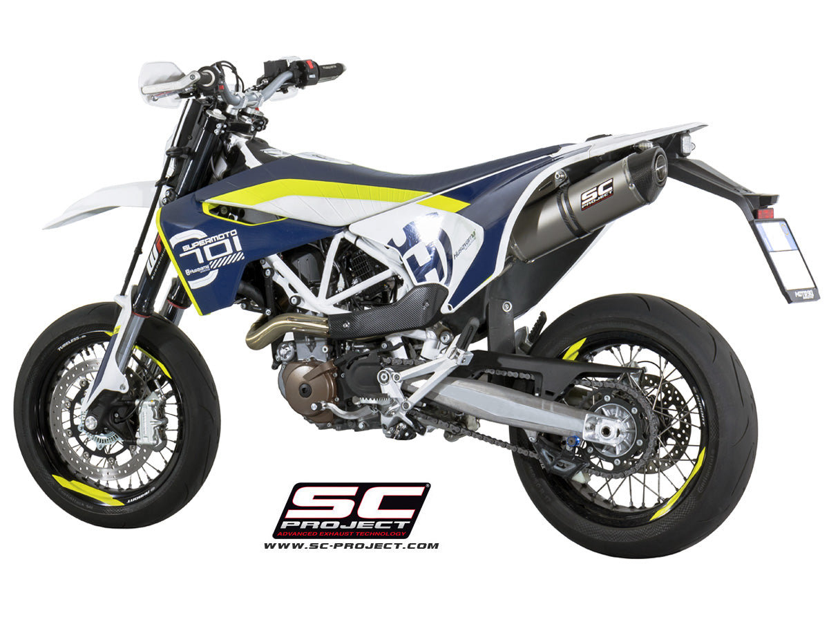 SC-Project Oval Exhaust - Husqvarna 701 Enduro / 701 Supermoto 2015-2023