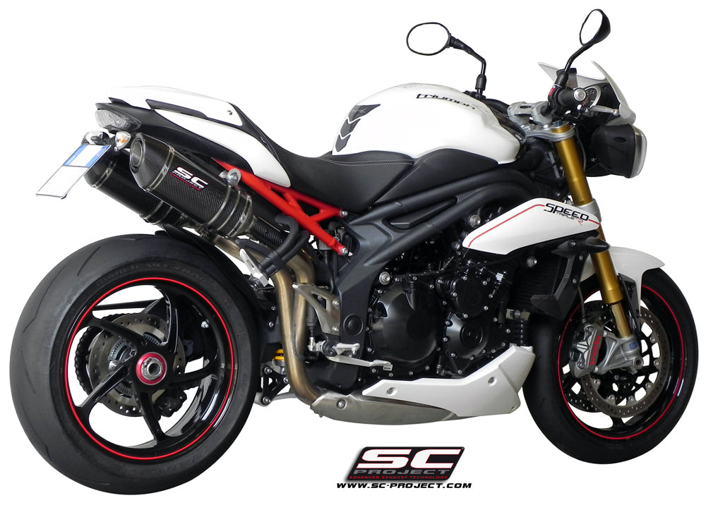 SC-Project Oval High Mount Exhaust - Triumph Speed Triple / Speed Triple R 2011-2015