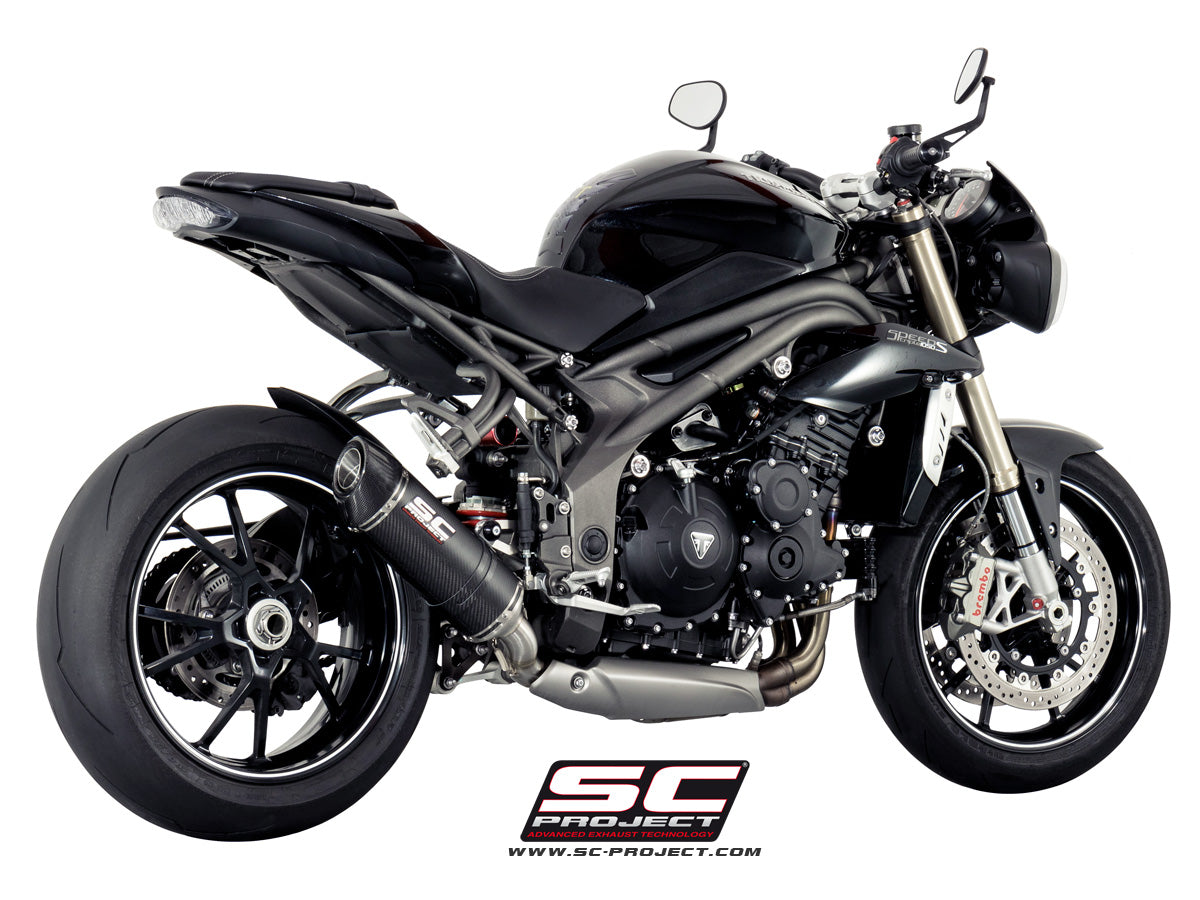 SC-Project Oval Low Mount Exhaust - Triumph Speed Triple R / Speed Triple S 2016-2017