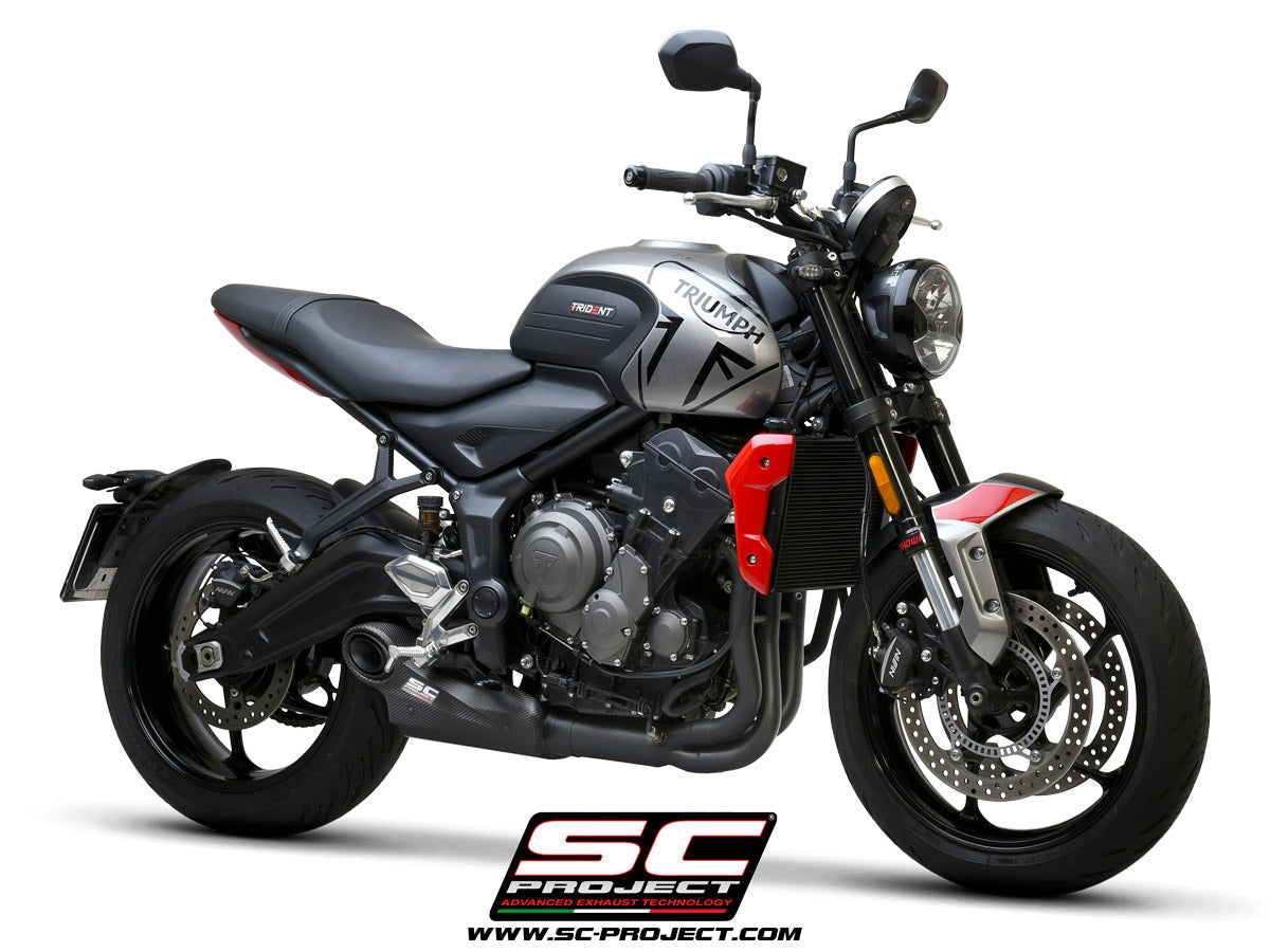 SC-Project STR-1 Full System Exhaust - Triumph Daytona 660 / Trident 660 2020-2026