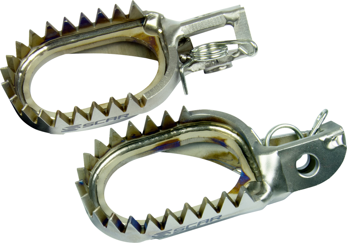 SCAR RACING Anti-Mud Foot Pegs - Titanium / Beta RR/RX 1620-2381