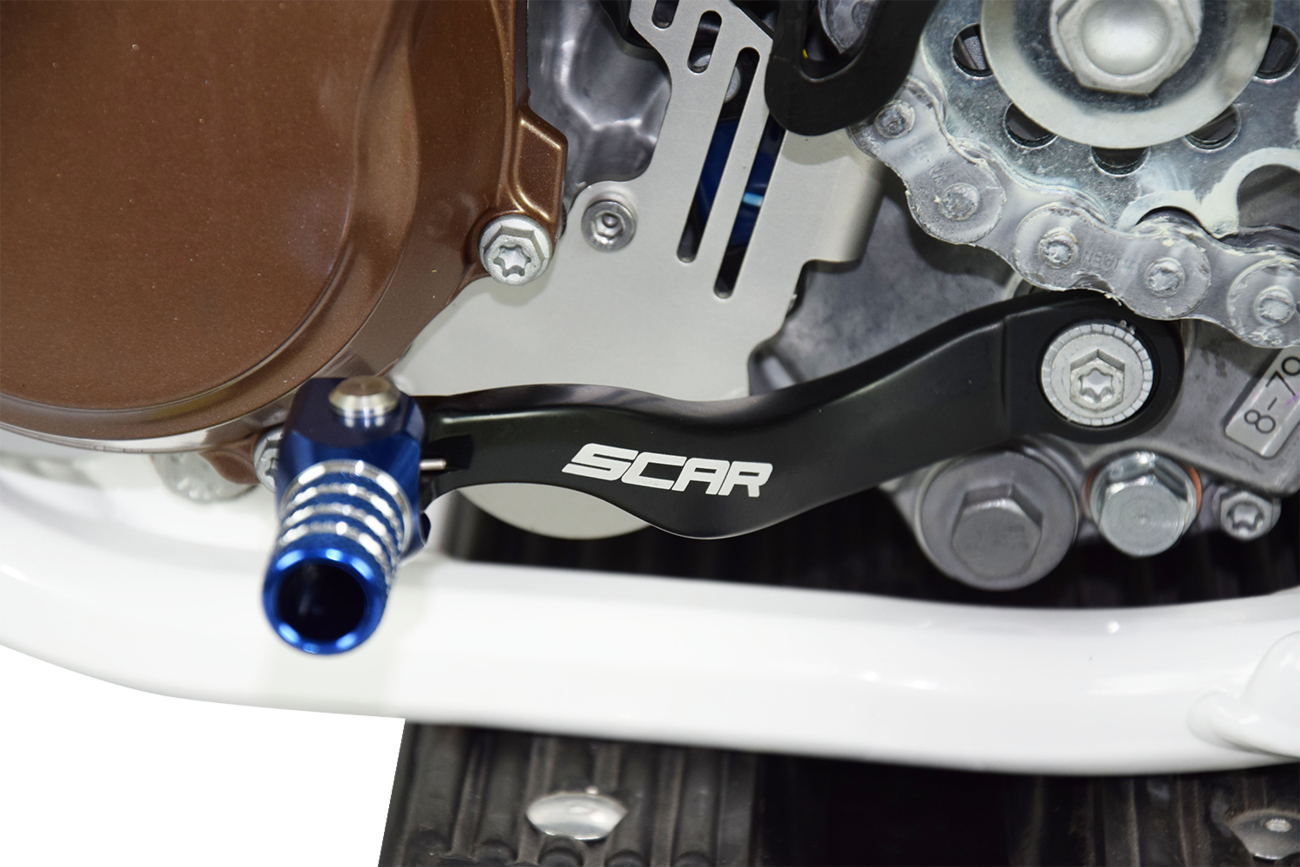 SCAR RACING Gear Pedals - Shift Lever / Black/Blue / Husqvarna/KTM/Gas Gas 1602-1110