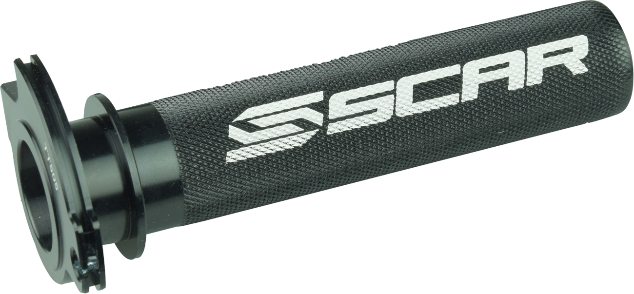 SCAR RACING Motocross Aluminum Throttle Tube with Bearing - Black 0632-1087