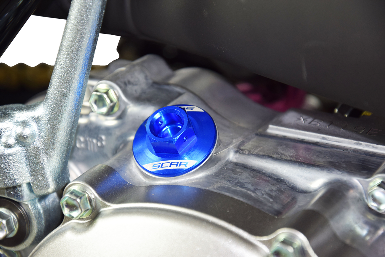 SCAR RACING Oil Filler Plug - Blue 0950-0439