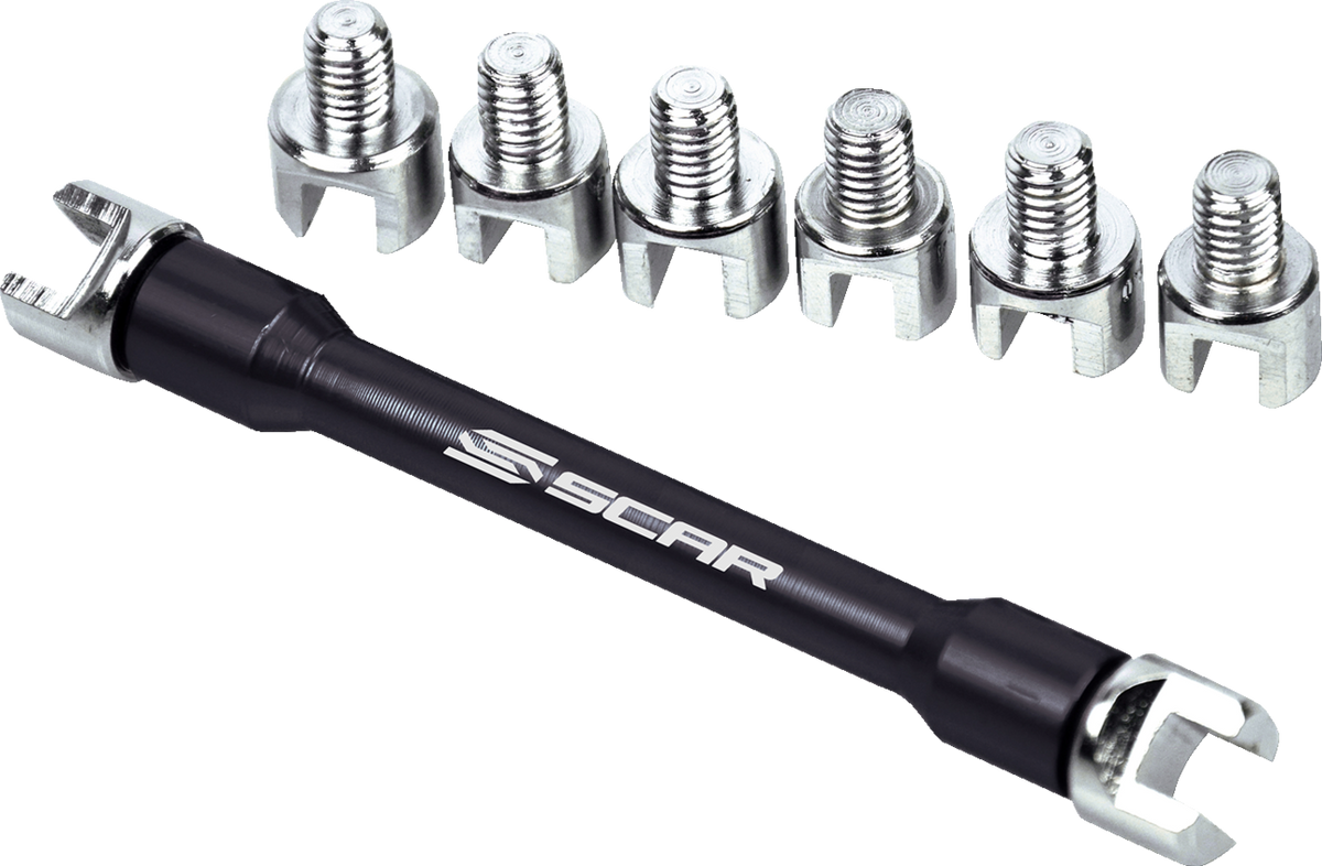 SCAR RACING Spoke Wrench Kit - Interchangeable 3811-0096