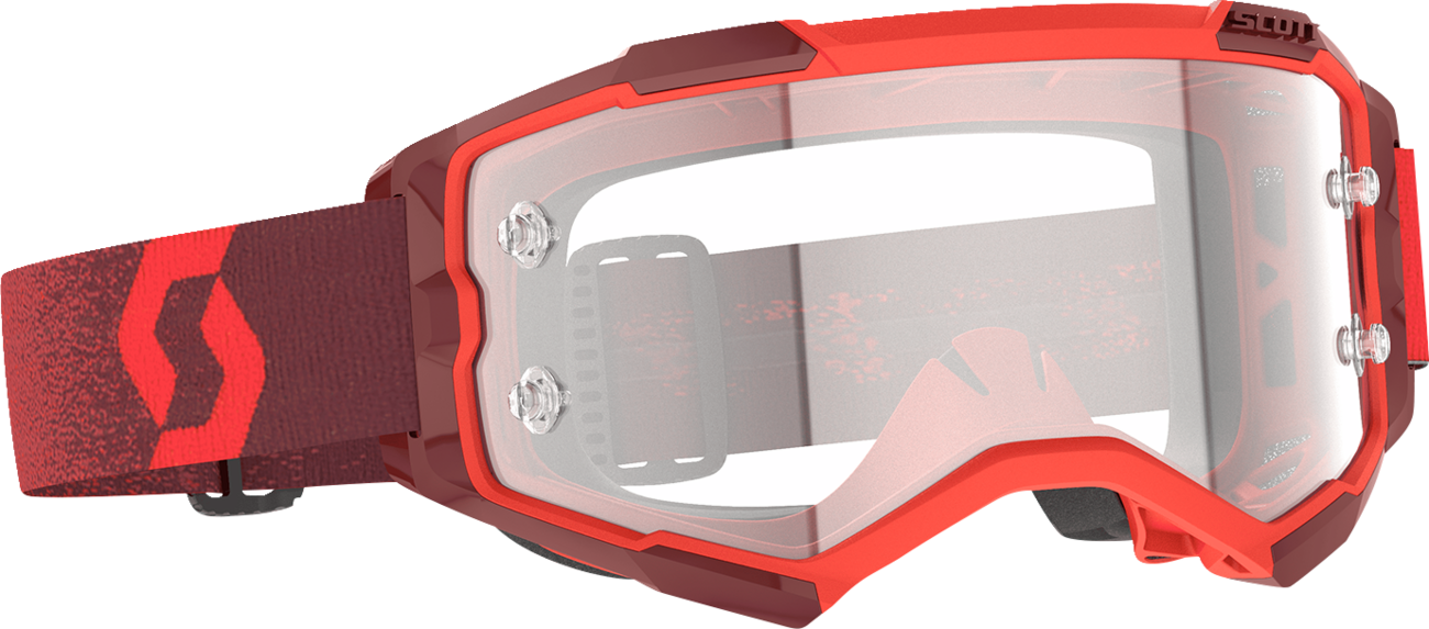 SCOTT Fury Goggle — Clear Lens - Fury Goggle / Red / Clear Works Lens 2601-3846