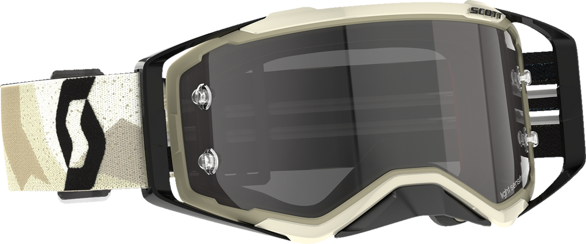 SCOTT Prospect Sand Dust Light Sensitive Goggle - Prospect Sand Dust Goggle / Camo Beige/Black / Light Sensitive / Gray Works Lens 2601-3376
