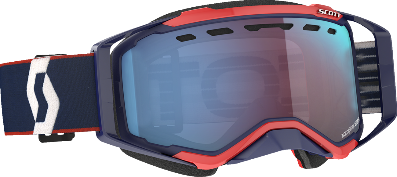 SCOTT Prospect Snow Cross Goggle - Blue/Red / Dual Pane / Enhancer Blue Chrome Lens 2601-3565