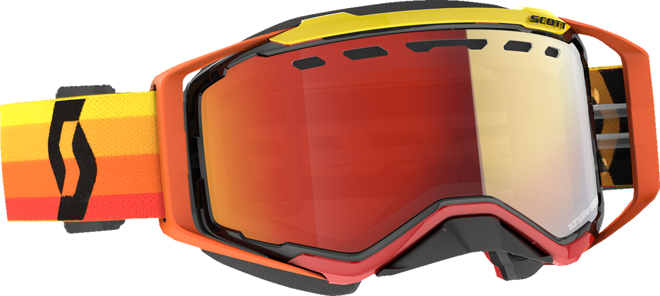 SCOTT Prospect Snow Cross Goggle — Mirrored Lens - Prospect Snow Cross Goggle / Orange/Yellow / Dual Pane / Enhancer Red Chrome Lens 2601-3658