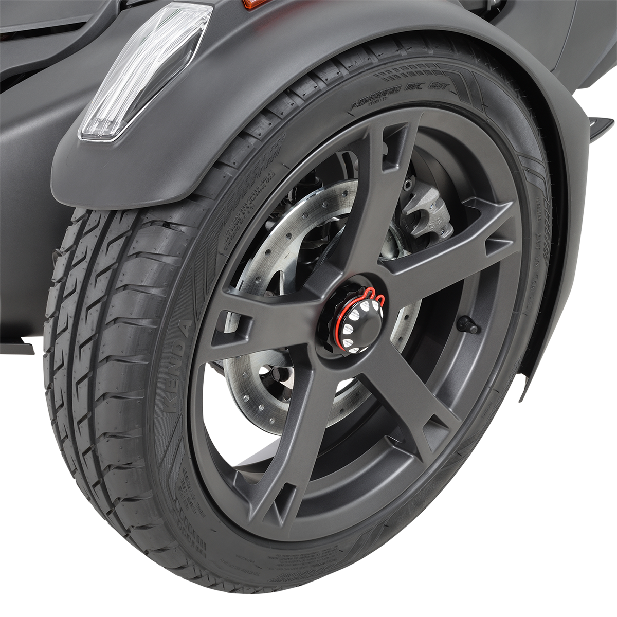 SHOW CHROME Axle Caps - Can-Am Ryker 0214-2013