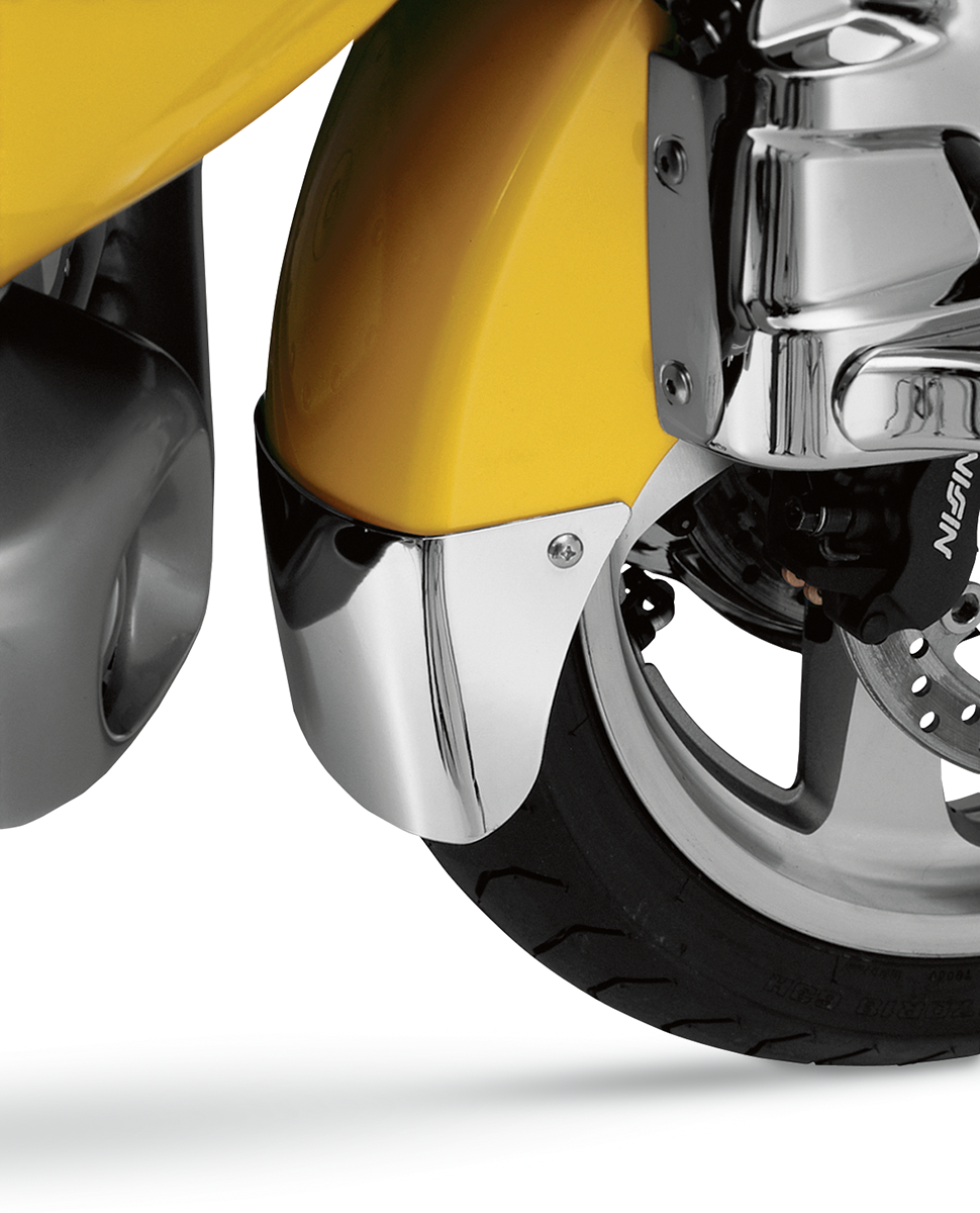 SHOW CHROME Fender Extension — Front - Front Fender Extension / Medallion / Chrome 1405-0106