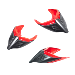Ilmberger Carbon Fiber Solo Seat with Ducati Red Accent - Ducati Panigale V2 / Panigale V4 2018-2025