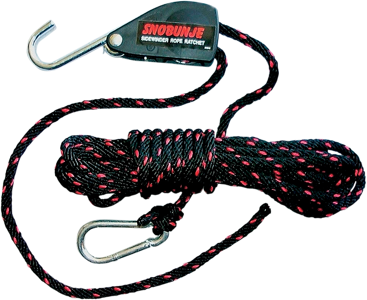 SNOBUNJE INC. Sidewinder Locking Rope Ratchet - 30' Rope Ratchet 3920-0055