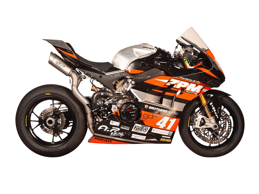 Spark Ducati Panigale V4 S/R Streetfighter "Double Grid-O" Titanium Semi-Full Exhaust System (SingleArm Rear) (Panigale V4 2018-2024 / Streetfighter V4 2020-2024)