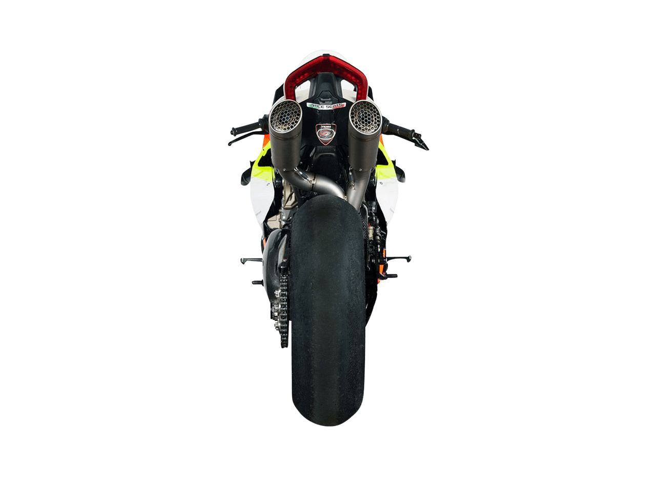 Spark Ducati Panigale V4 S/R Streetfighter "Double Grid-O" Titanium Full Exhaust System (WSBK Evolution) (SingleArm Rear) (Panigale V4 2018-2024 / Streetfighter V4 2020-2024)