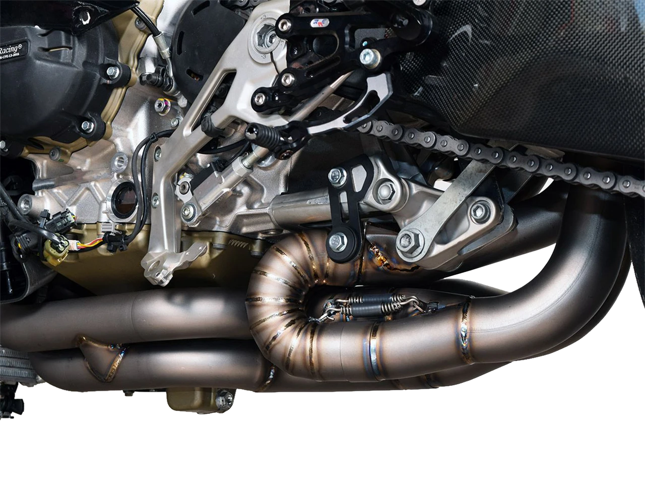 Spark Ducati Panigale V4 S/R Streetfighter "Double Dyno" Titanium Full Exhaust System (WSBK Evolution) (SingleArm Rear) (Panigale V4 2018-2024 / Streetfighter V4 2020-2024)