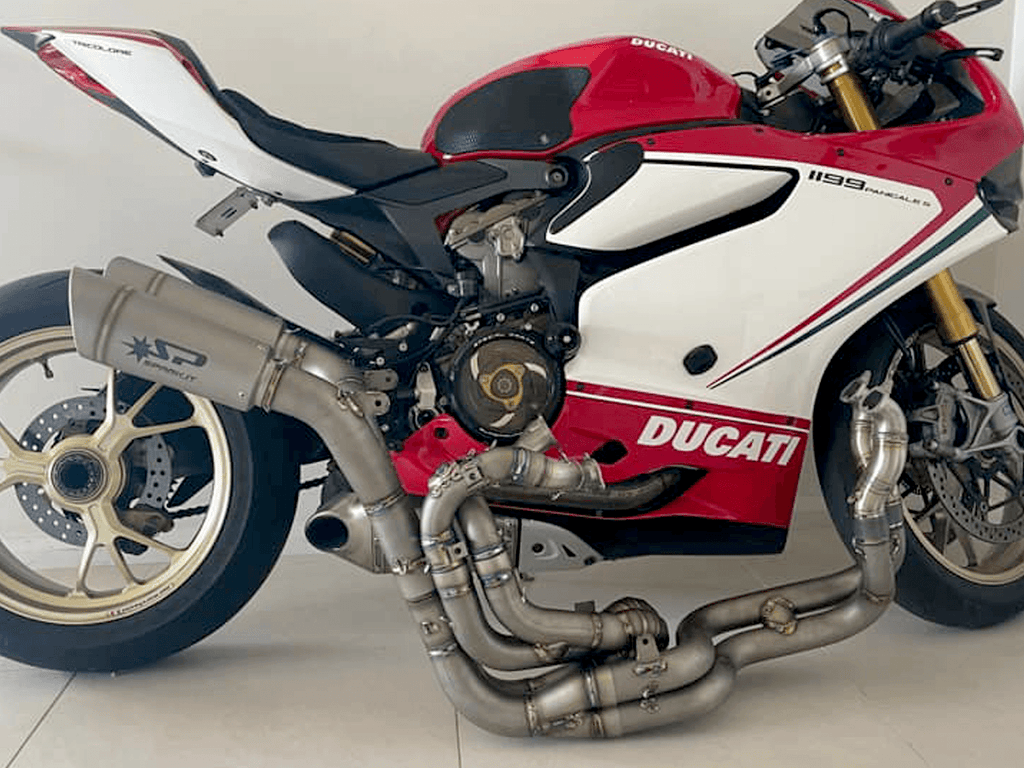 Spark Ducati Panigale V4 S/R Streetfighter "Double Grid-O" Titanium Full Exhaust System (WSBK Evolution) (SingleArm Rear) (Panigale V4 2018-2024 / Streetfighter V4 2020-2024)