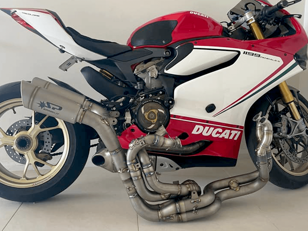 Spark Ducati Panigale V4 S/R Streetfighter "Double Grid-O" Titanium Full Exhaust System (WSBK Evolution) (SingleArm Rear) (Panigale V4 2018-2024 / Streetfighter V4 2020-2024)