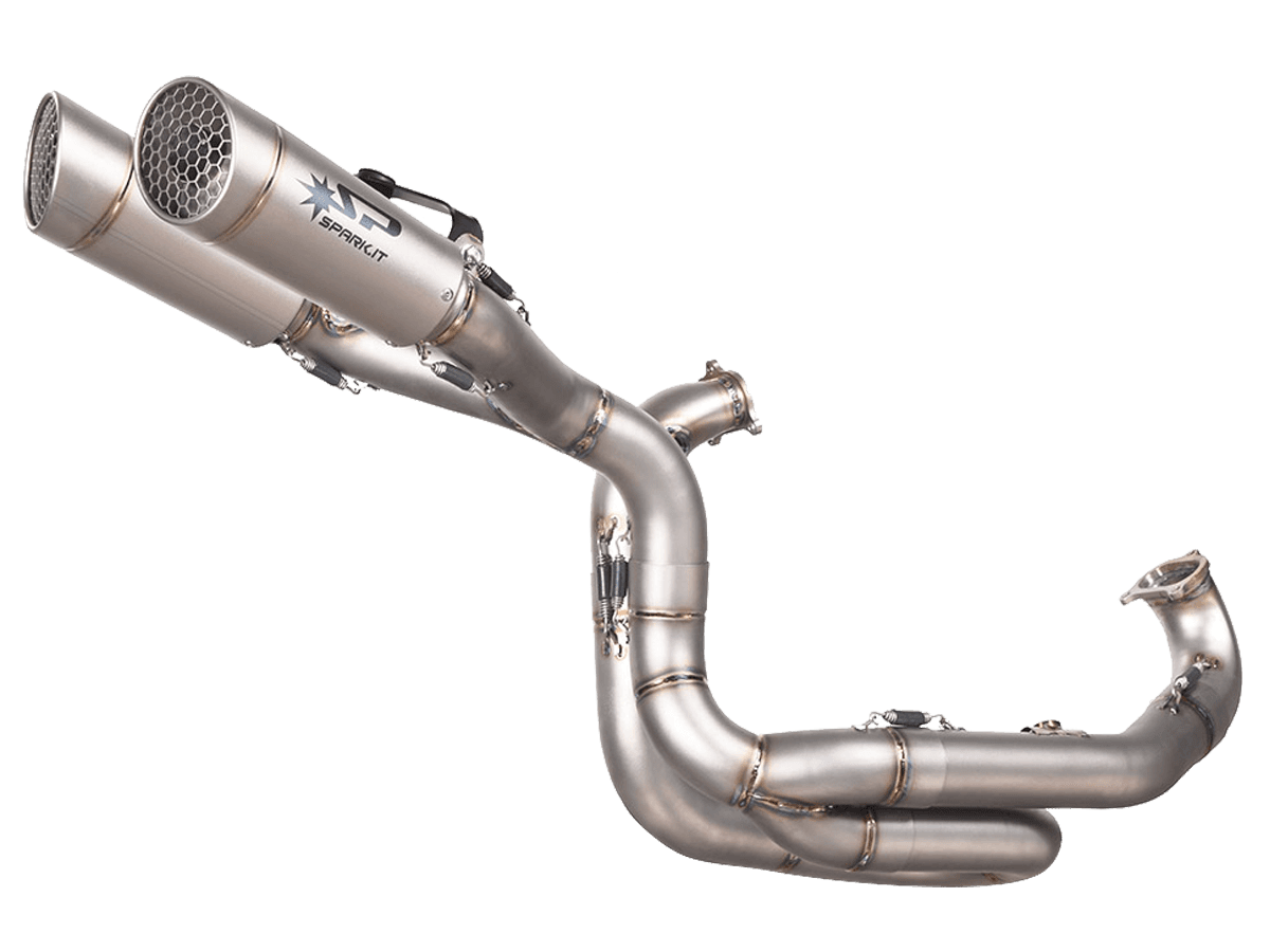 Spark Ducati Panigale V2 / 959 "Double Grid-O" Titanium Full Exhaust System (SingleArm Rear) (WSBK Evolution) (899 2014-2015 / 959 2016-2019 / V2 2020-2024)