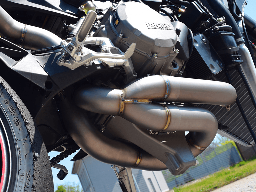 Spark Ducati Panigale V2 / 959 "Double Grid-O" Titanium Full Exhaust System (SingleArm Rear) (WSBK Evolution) (899 2014-2015 / 959 2016-2019 / V2 2020-2024)