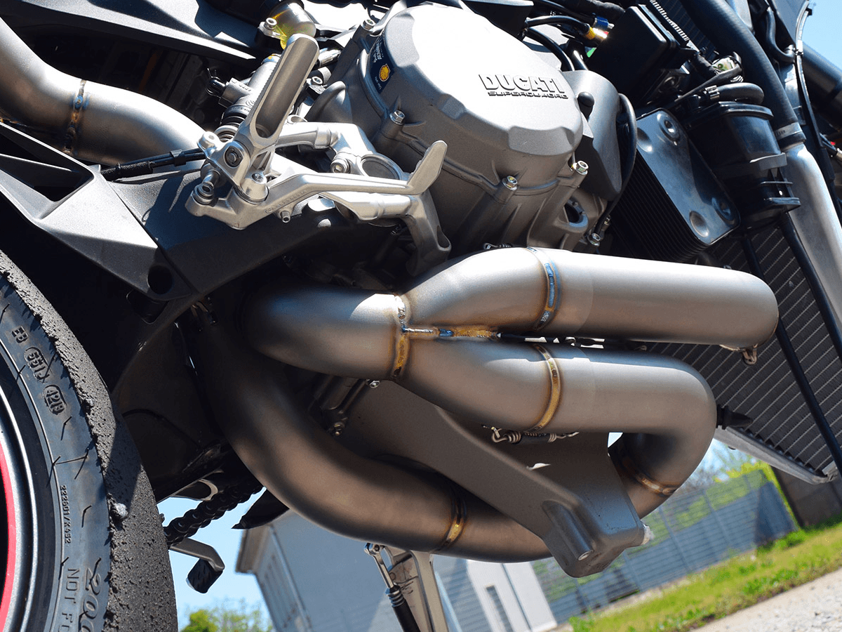 Spark Ducati Panigale V2 / 959 "Double Grid-O" Titanium Full Exhaust System (SingleArm Rear) (WSBK Evolution) (899 2014-2015 / 959 2016-2019 / V2 2020-2024)
