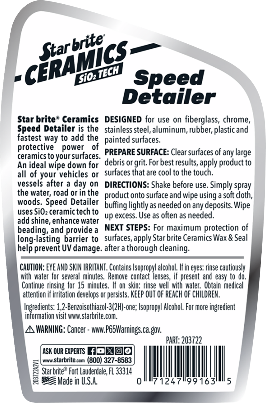STAR BRITE Ceramic Speed Detailer - 22 U.S. fl oz 3706-0112