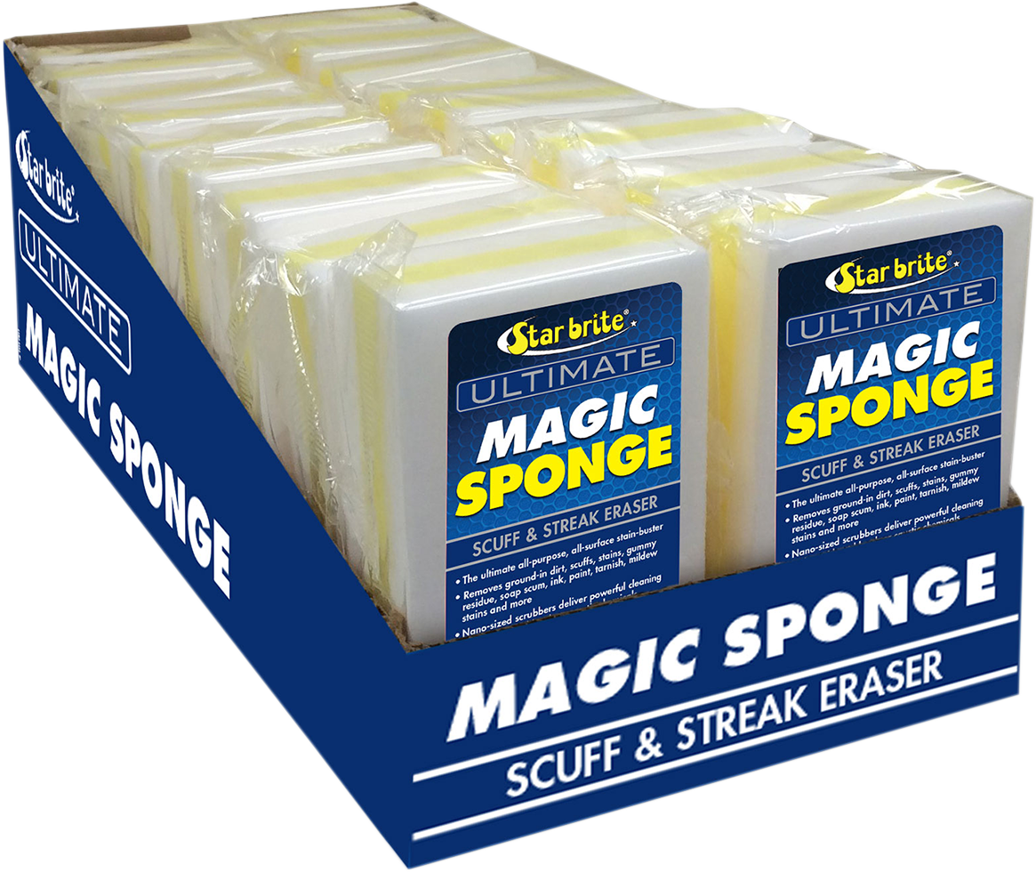 STAR BRITE Ultimate Magic Sponge - Magic Sponge Cleaner / 18 Pack 3704-0281