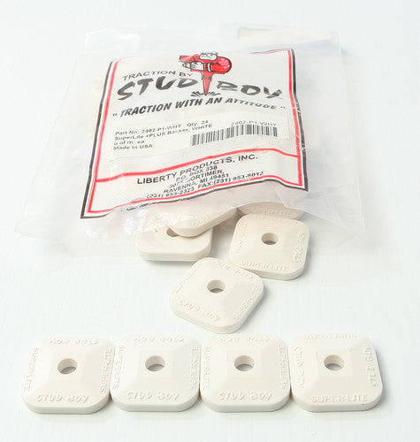 STUD BOY Super Lite Plus Single Backers - 2462-P1-WHT