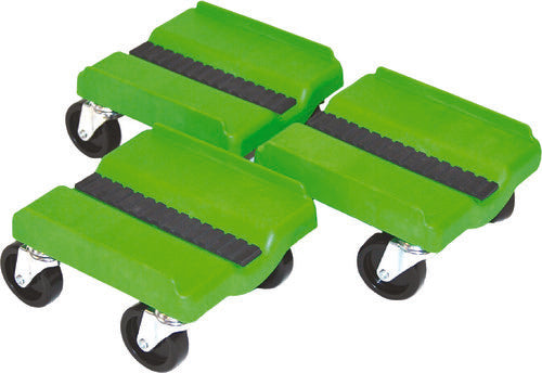 SUPERCADDY Four Wheel Dolly Set - SS GRN