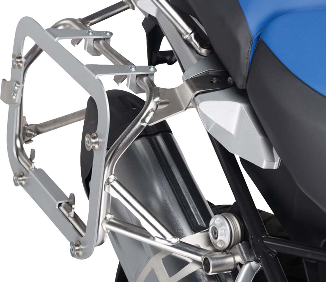 SW-MOTECH Adapter Kit for Original BMW Side Carriers - Adapter Kit For BMW Carrier / For TRAX ADV/EVO/ION / Silver 1510-1374