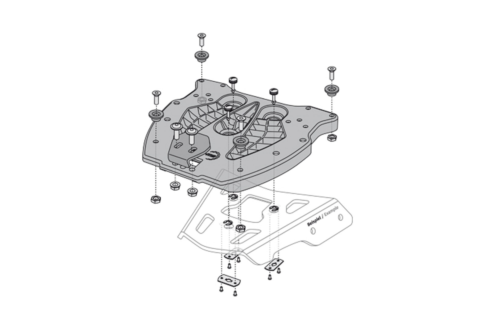 SW-MOTECH Adapter Plate for ALU-RACK - 1510-0517