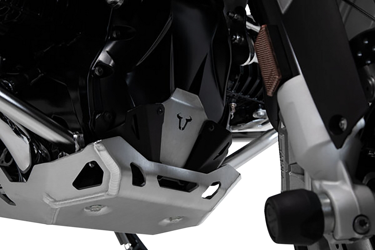 SW-MOTECH Front Engine Guard Extension - Engine Guard Extension / Front / Black/Silver / BMW / 1200/1250 0506-1413