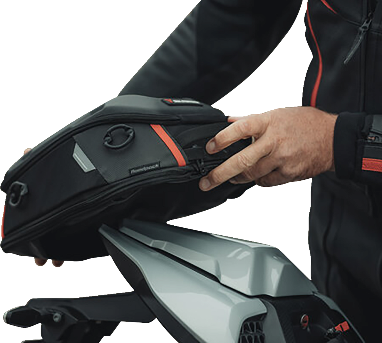 SW-MOTECH PRO Roadpack Tail Bag - 8 to 14 Liter / Black/Anthracite 3516-0346