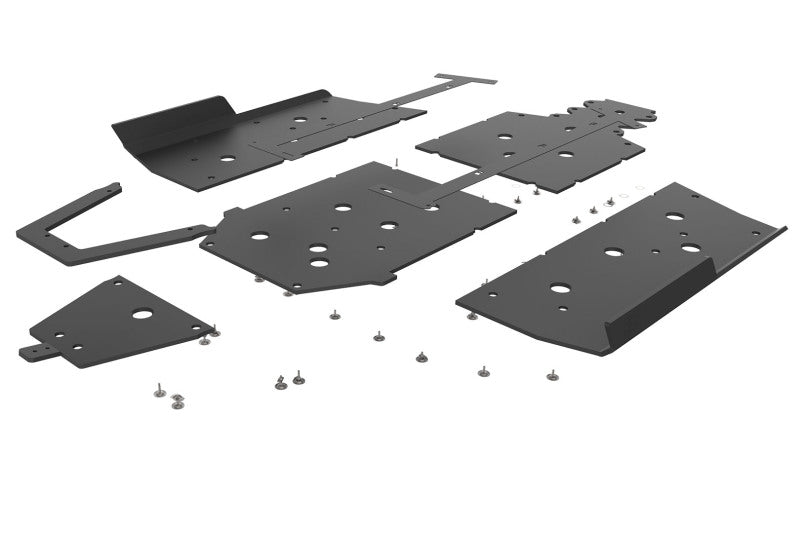 Seizmik 2018-2021 Polaris Ranger 1000/ XP UHMW Skid Plate w/Rock Slider Kit - Black - 76-10163 KIT
