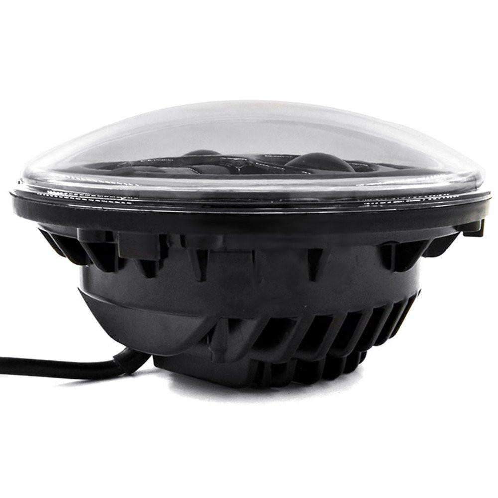 Eagle Lights 7" LED Headlight Kit for Jeeps with White LED Halo Rings - Double Pack