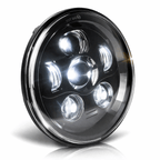 Eagle Lights 7" LED Headlight and 4.5" LED Passing Light Kit for Harley-Davidson® and Indian® Motorcycles - Generation III / Black