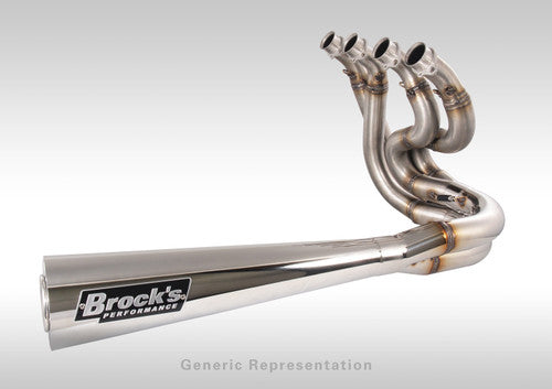 Brock's Performance Sidewinder Full System 20" Muffler - 2017-2025 Suzuki GSX-R1000, 2017-2025 Suzuki GSX-R1000R - 398867