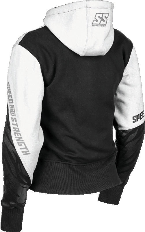 Speed and Strength Cat Outa Hell Hoody White/Black Womens - XS - 884456