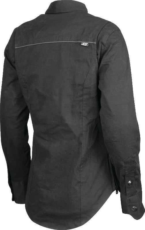 Speed and Strength Speed Society Armored Moto Shirt Black Womens - XS - 880429