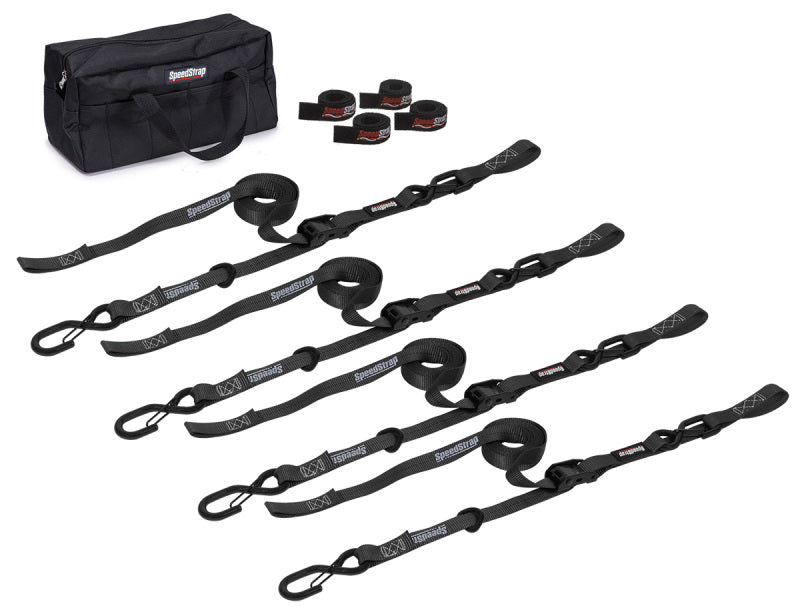 SpeedStrap 1In Motorcycle Tie-Down Kit - Black - 71760