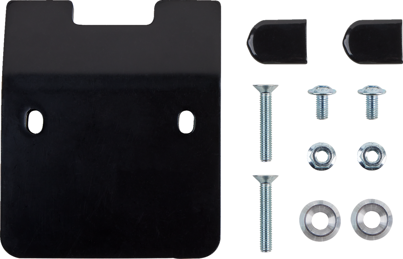 T.M. DESIGNWORKS Full-Coverage Skid Plates with Linkage Protection - Skid Plate / Black / Honda 0506-1970