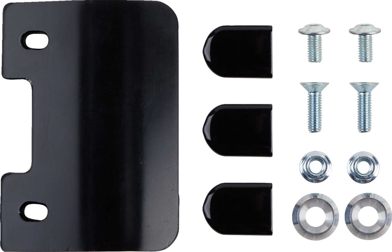 T.M. DESIGNWORKS Full-Coverage Skid Plates with Linkage Protection - Skid Plate / Black / Kawasaki 450/X/FX 0506-1972