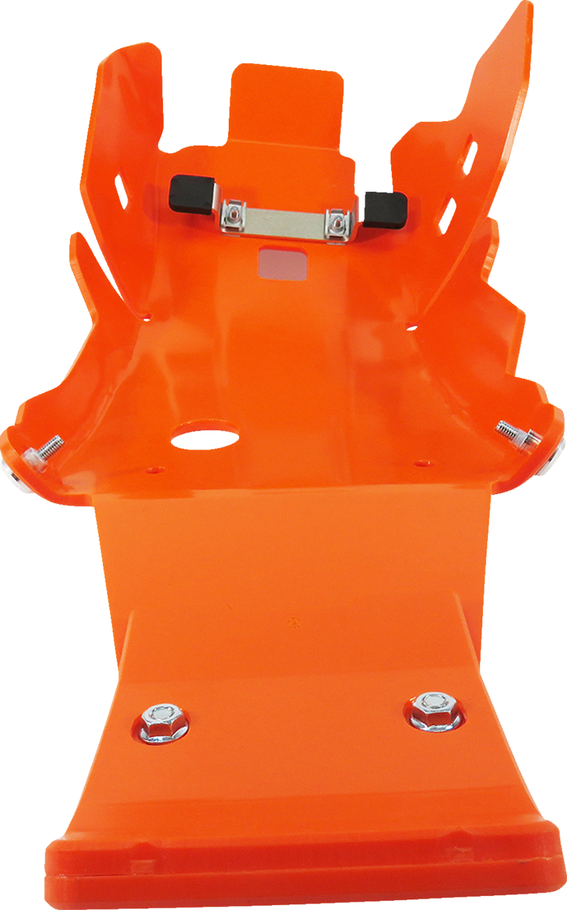 T.M. DESIGNWORKS Full-Coverage Skid Plates with Linkage Protection - Skid Plate / Orange / Gas Gas | Husqvarna | KTM 0506-2108