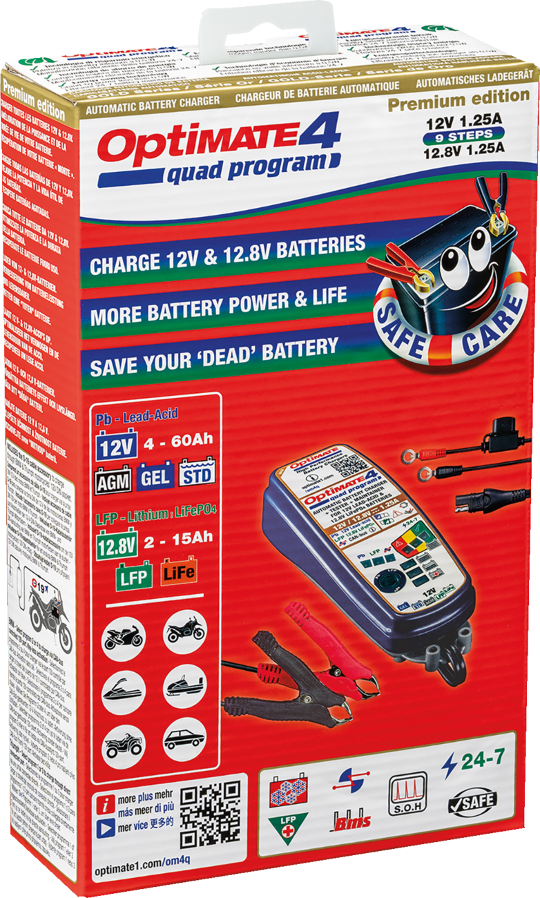 TECMATE OptiMate™ 4 Quad Program Premium Edition - Optimate 4 / Quad / Premium Edition 3807-0676