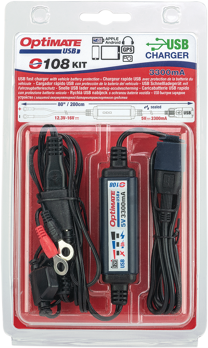 TECMATE OptiMate™ USB-A Charger with Battery Monitor - USB-A Charger and Battery Monitor 3807-0477