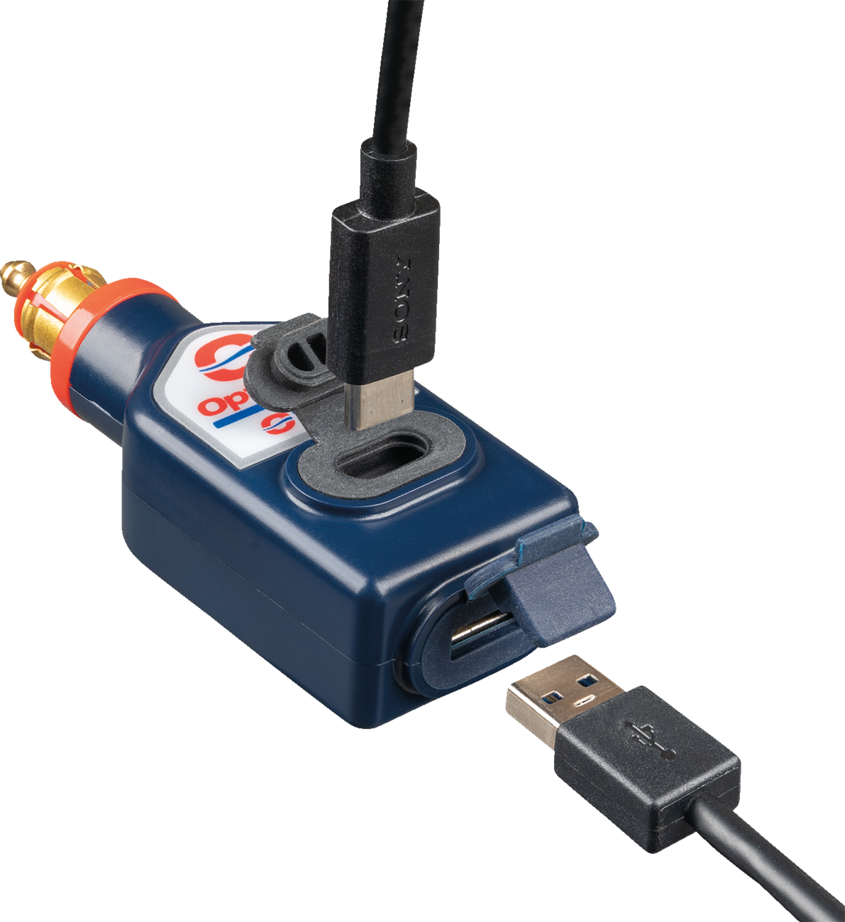 TECMATE OptiMate™ USB Charger - Dual USB Charger / 180° BIKE Plug / USB-A/USB-C 3807-0687