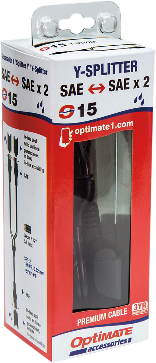 TECMATE OptiMate™ Y-Splitter - Charger Cord / SAE Y-Splitter 3807-0174