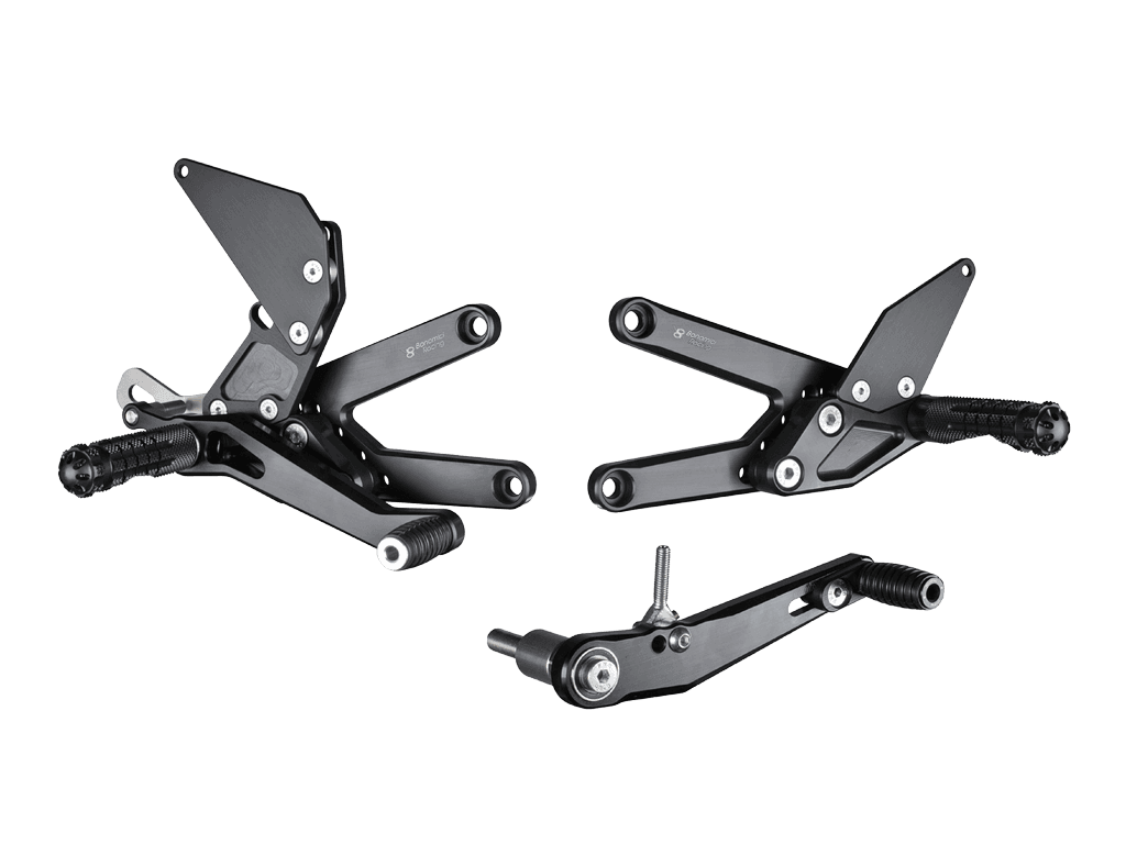 Bonamici Triumph 765 Daytona 675R Rearsets ("GP" Shift w/ QS)